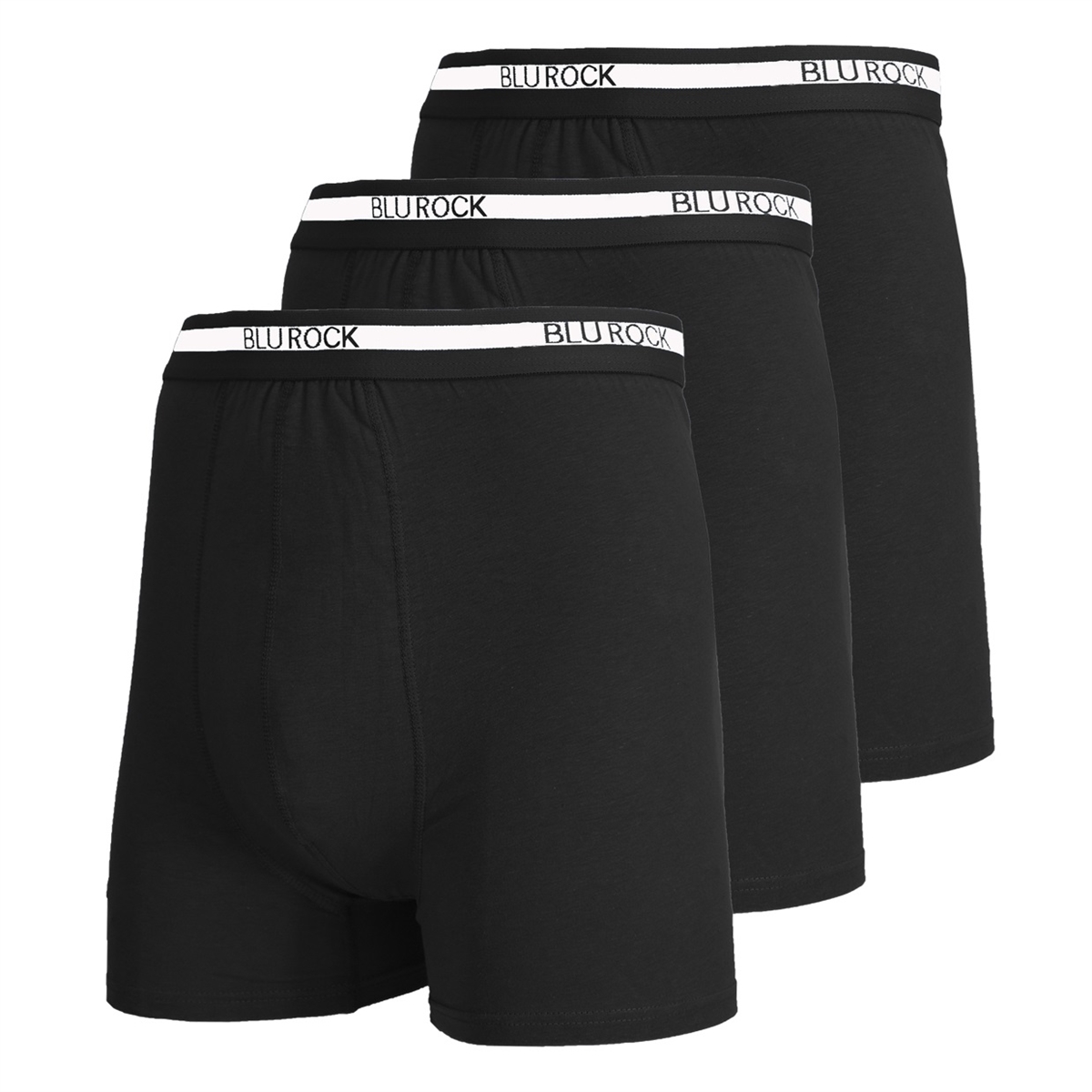 Buy Wholesale 3-Pack Men's Stretch Cotton Boxer Briefs in Grey.